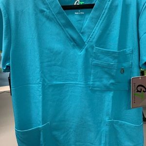 Nurse Scrub Set. Teal Green. 4 way stretch.